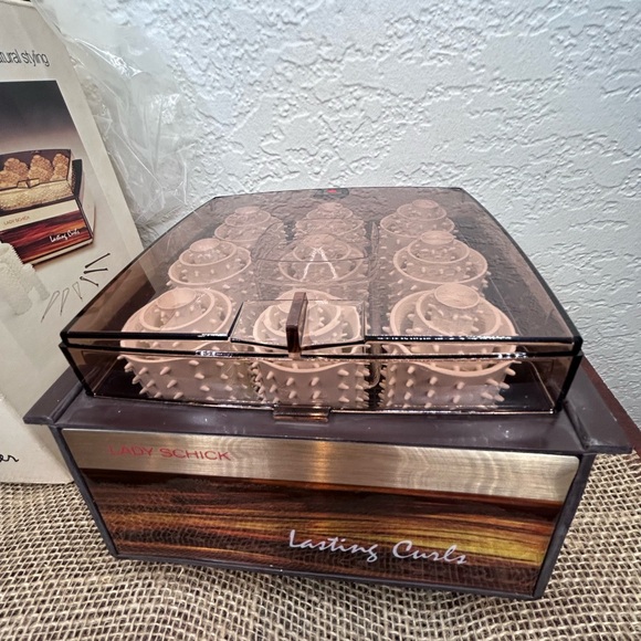 Vintage 1977 Lady Schick Lasting Curls Hairsetter/ Hot Rollers Hair Curler NEW - Picture 5 of 8